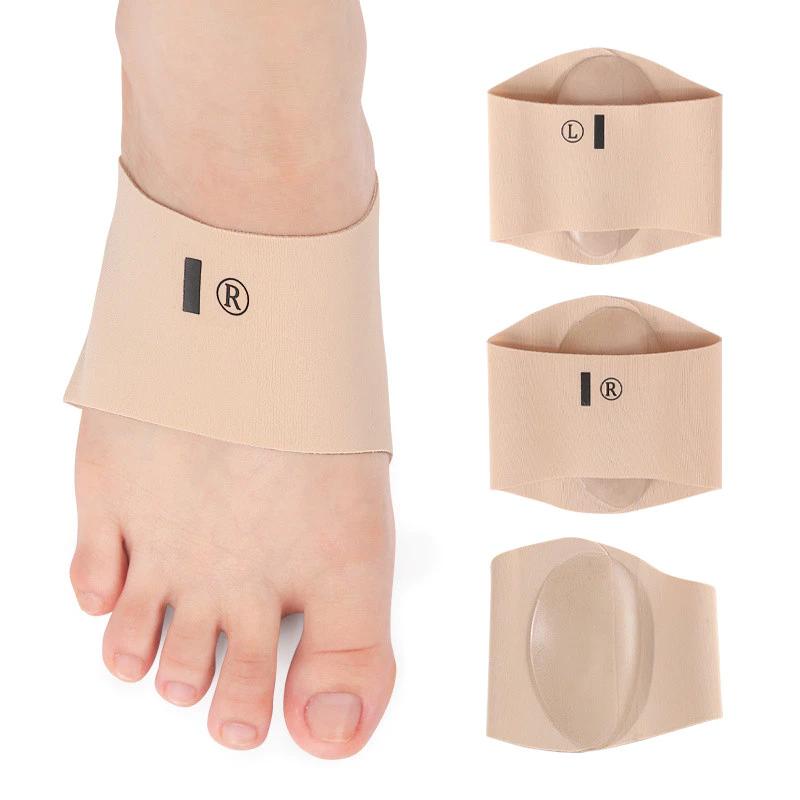 1 Pair Arch Support Cushioning Wrap Men's & Women's Plantar Pain Relief Orthotic Insert Compression Sleeve