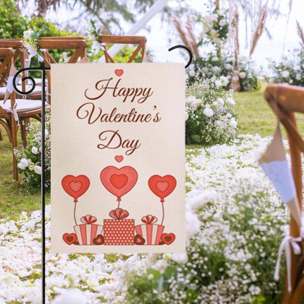 Love Blossom Garden Flag - Elegant Outdoor Decor for Celebrations