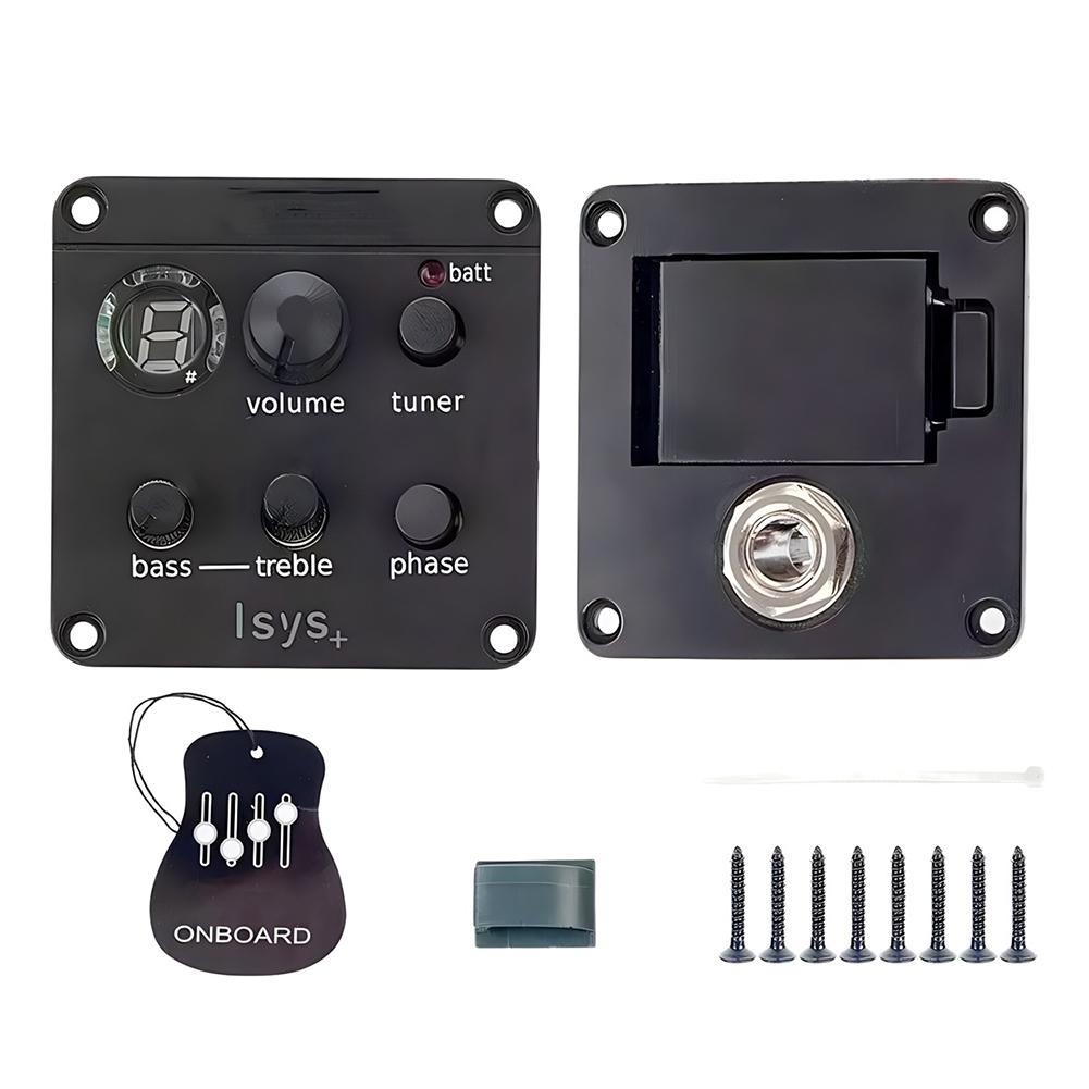 Acoustic Guitar Pickup Acoustic Guitar Preamp EQ Tuner Electric Box Mic Blend Preamp Piezo Pickup EQ Equalizer for Fishman ISYS+