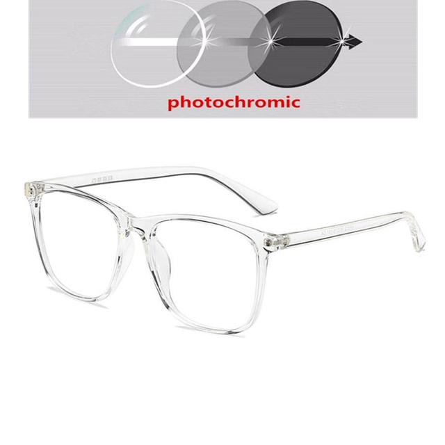 

Окуляри для короткозорості у великій квадратній оправі Tr90, що блокують синє світло для короткозорих окулярів, за рецептом 0 -0 ,5 -0,75 -1,0 до -6,0 4