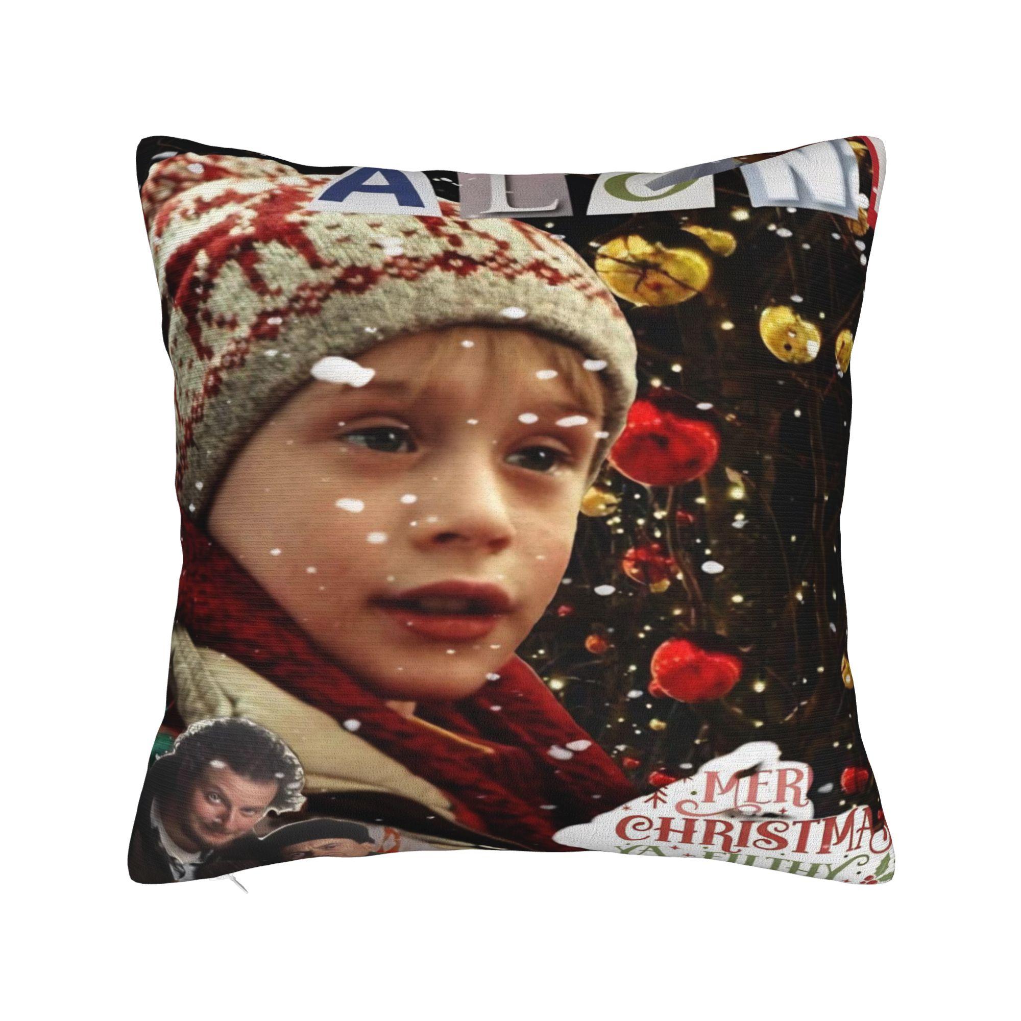 

Decorative Pillowcases Home Alone Christmas Comedy Film Product Home Pillow Case Cover Zipper Multi Size 12x12Inch