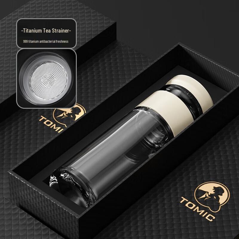 TOMIC Tea Infuser Glass Bottle