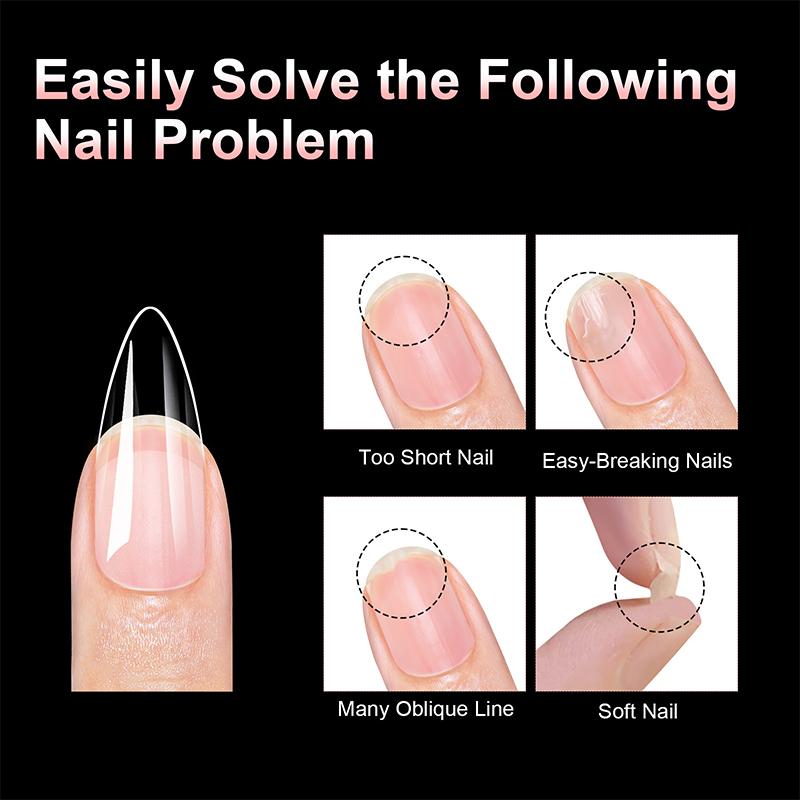100Pcs Soft Gel False Nail Tips Short Square Coffin Almond Artificial Press On Fake Nails Extension Manicure Tools