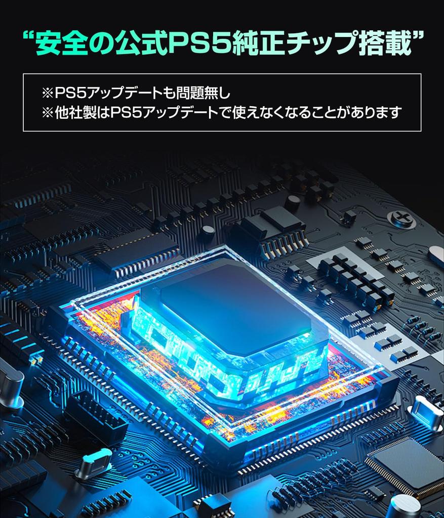 Besavior P5 Mate Gaming Converter Adapter for PS5 Wired Connection with No Stable and Support for Remote Compatible with and Compatible with Various