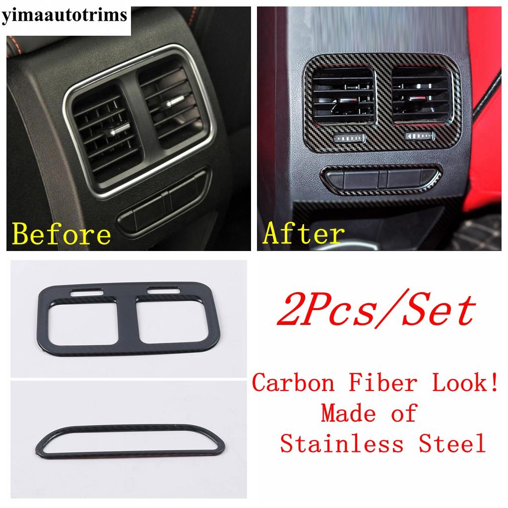 Head Light / Glove Box Sequin / Dashboard Air AC Outlet Vent Cover Trim Stainless Steel Accessories For Haval F7 F7X 2018 -