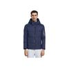 Polo Ralph Lauren Ss23 Solid Color Logo Embroidered Stand Collar Hooded Down Jacket Men Jacket Navy-Blue 710761907-002