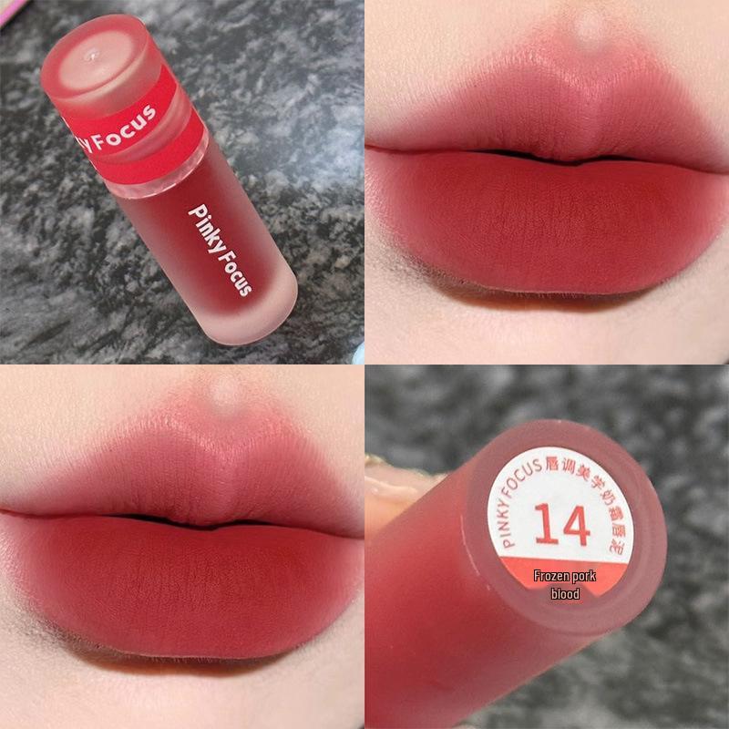 PinkyFocus Velvet Matte Lip Mud: 26 Shades of Long-lasting, Pigmented Lipstick for Women