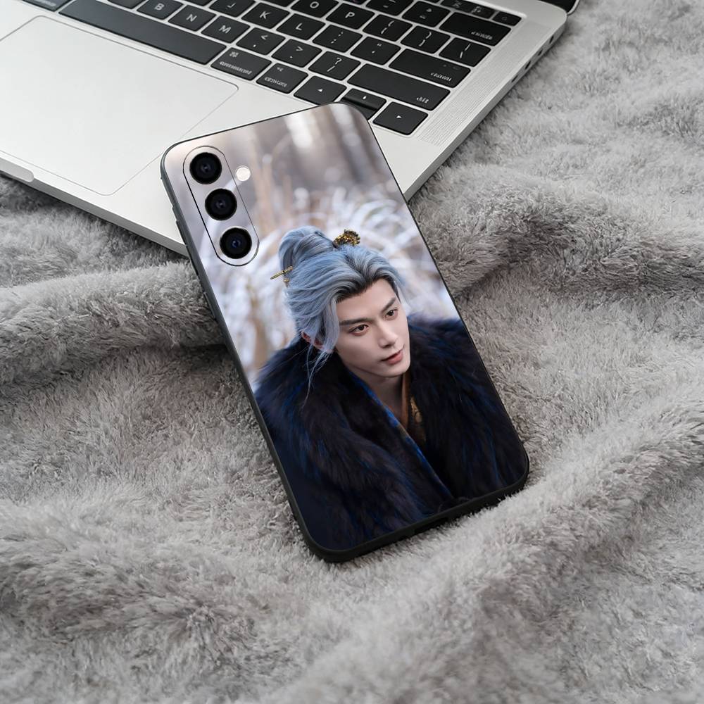 

Chasing Jade - Sui Yuanhuai Black Soft Silicone Phone Case for Samsung Galaxy A73, A71, A72, A70, A53, A52, A51 Samsung a21s