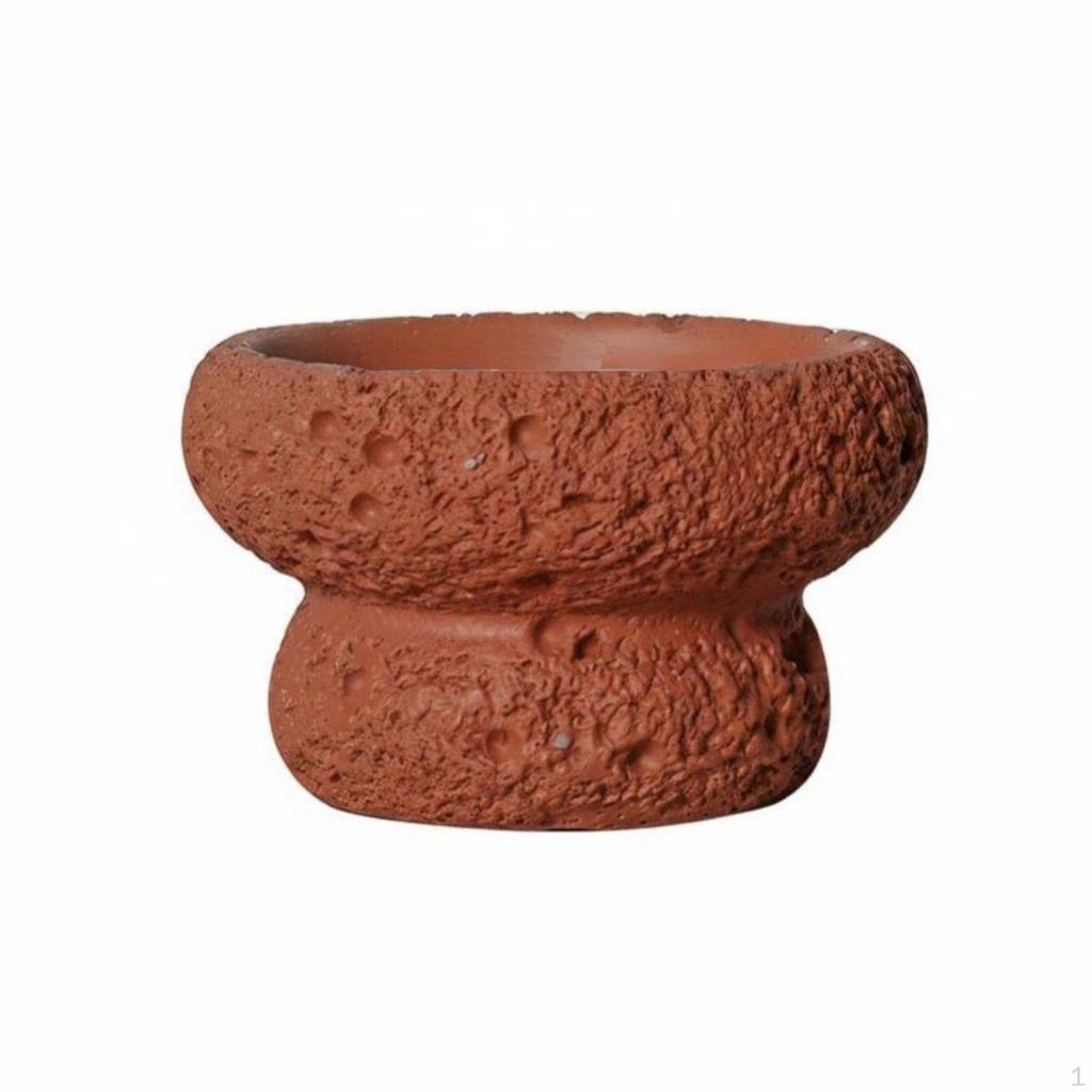 Modern Cement Candle Holder, Meteorite Design, Scented Container, Romantic Decor