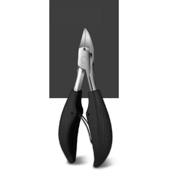 Nagelknipser für dicke Zehennägel mit angenehmem Griff, schwarz, 1 Set