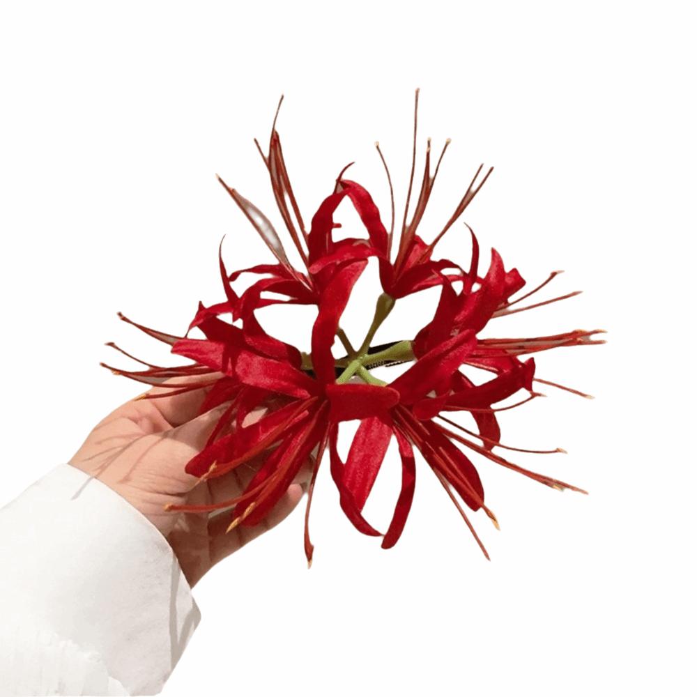 Lycorisradiata Flower Hair Clip Korean Style Hanfu Hair Stick Simulation Flower Hairpins Summer
