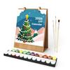 2026 Desk Calendar Water-Resistant Multipurpose Monthly Desk Calendar with Pre-Printed Canvas Paints DIY Art Supplies