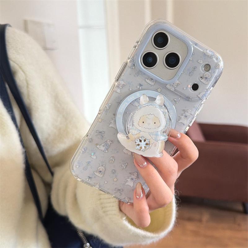 Winter Snowflakes Rabbit iPhone 17/16 Pro Max/15/14 Case