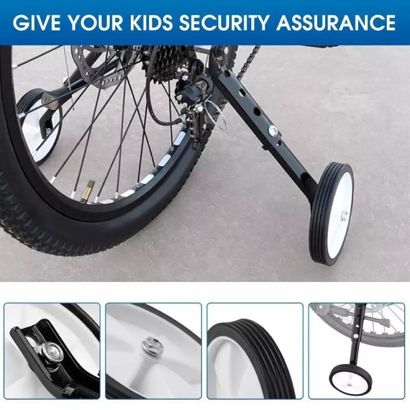 Versatile Adjustable Training Wheel Support For Children's Bikes With Sturdy Build