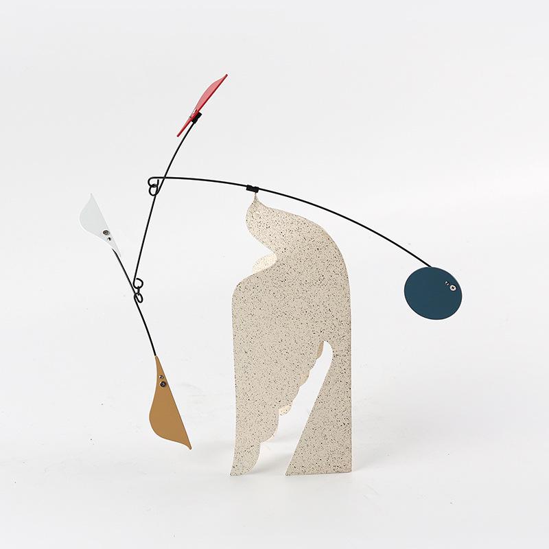 Nordic Bird Balance Metal Art Ornament for Home and Office Décor