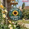 Vintage Metal Tin Sign 8x8 Inch Retro Wall Decor Rustic Farmhouse Plaque
