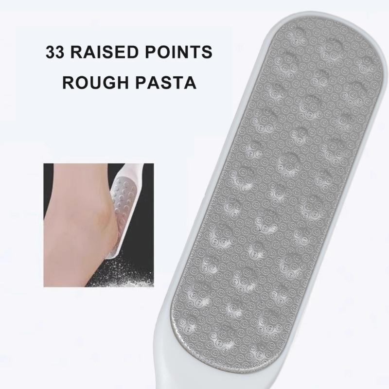 Double Sided Stainless Steel Foot File Dead Skin Remover Pedicure Callus Removal Tool Heel Scraper for Cracked Heels