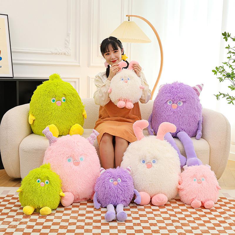 Cartoon Monster Plush Toy Big Eyed Monster Stuffed Doll Kid Gift Home Decoration