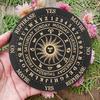 Tailai Black Sun Constellation Crystal Display Plate