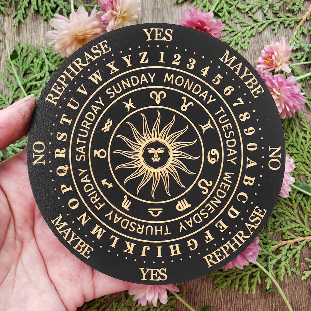Tailai Black Sun Constellation Crystal Display Plate
