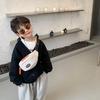 Neue Mode Süße Kinder Brusttasche Ein Schulter Crossbody Bauchtasche Leinwand Diagonale Tasche Mädchen Junge Reißverschlusstasche Münzbörse
