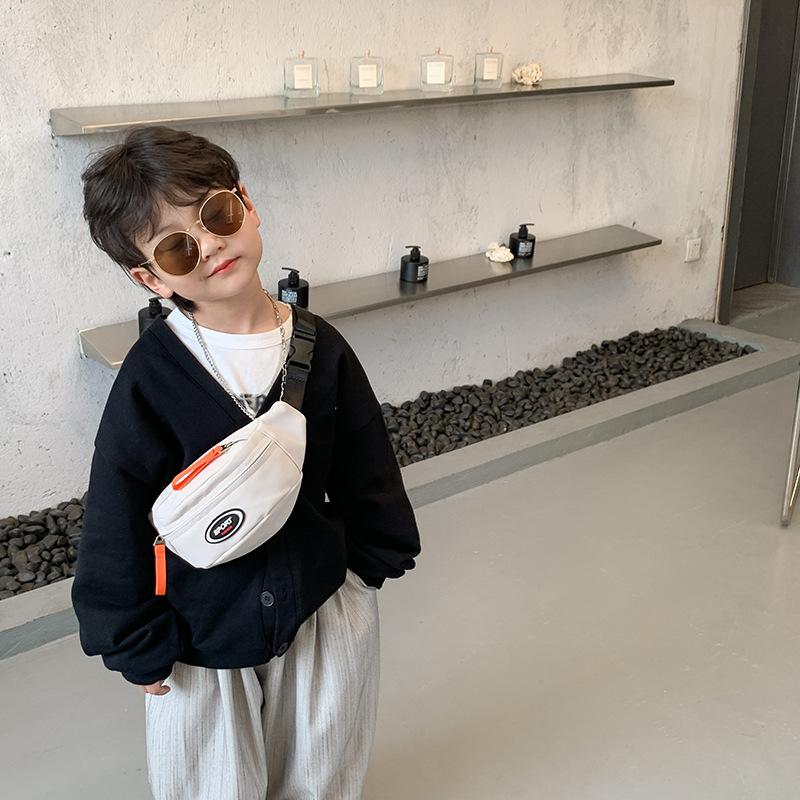 Yeni Moda Sevimli Çocuk Göğüs Çantası Tek Omuz Çapraz Vücut Bel Çantası Kanvas Çapraz Çanta Kız Erkek Fermuarlı Çanta Bozuk Para Cüzdanı