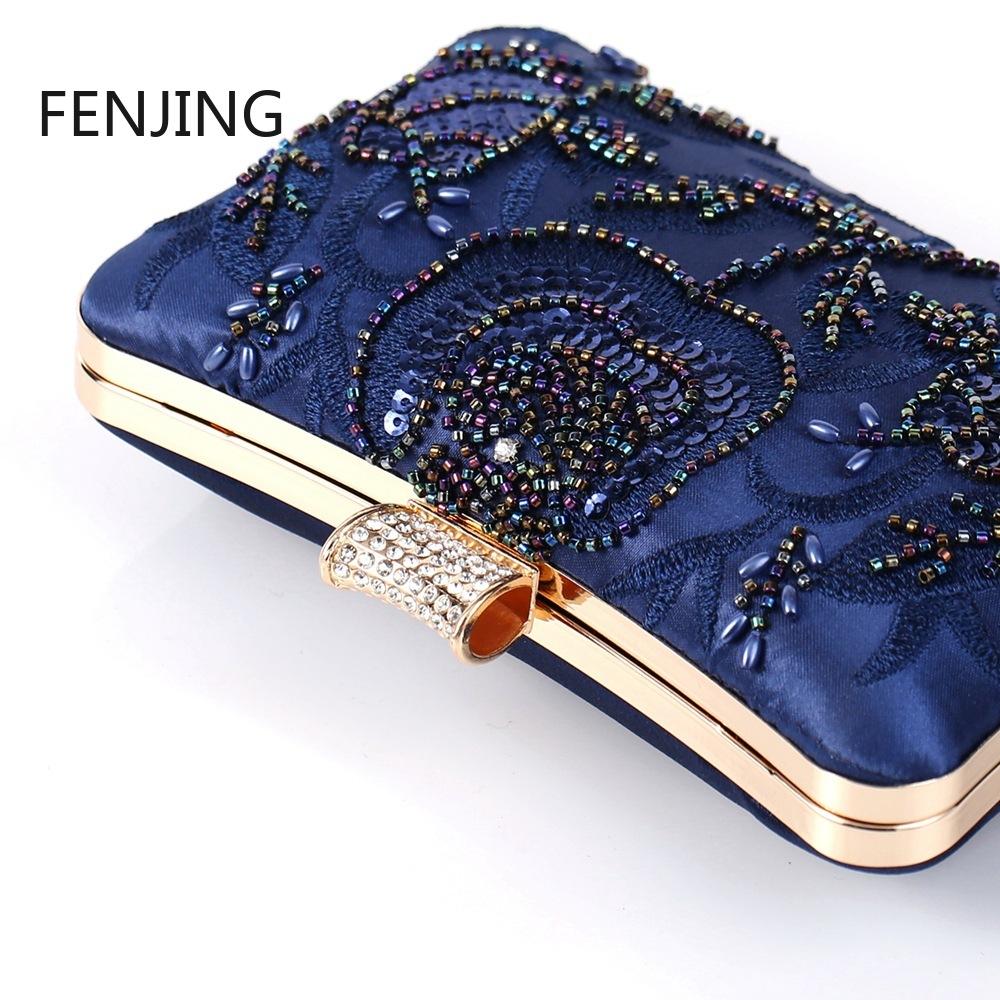 Shinny Glitter Evening Bags Beading Banquet Clutches Diamonds Sequined Chain Handbags Female Shoulder Crossbody Bags Luxury Sac