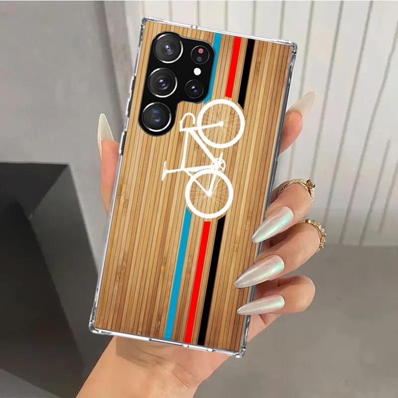 Bicycle Bike Sport Phone Case for Samsung Galaxy S26 S24 S23 Ultra S25 Edge S22 S21 Plus S20 FE + Soft Print Shell Funda Galaxy