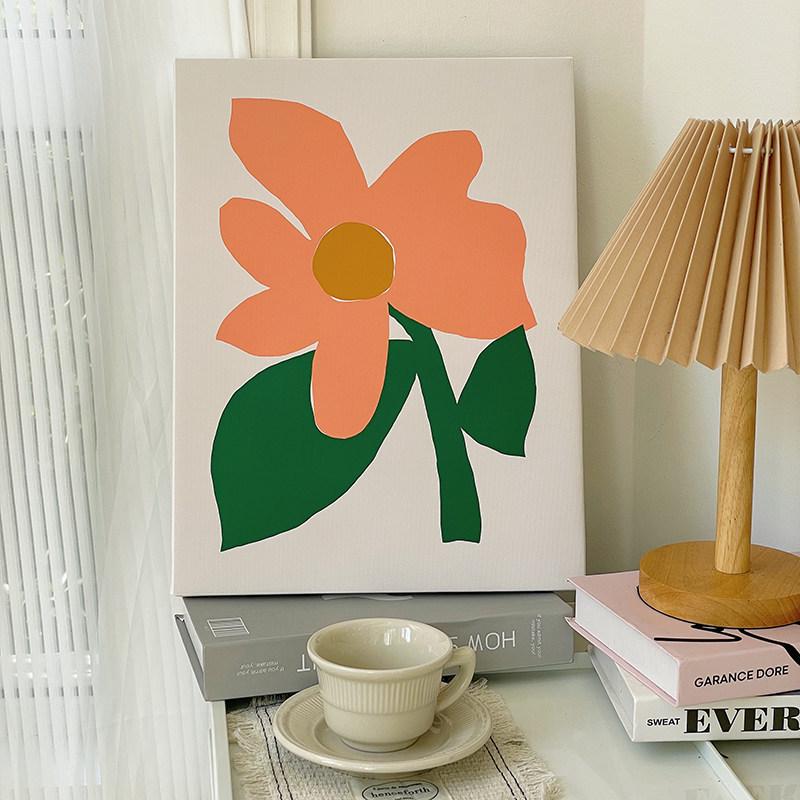 Nordic Niche Decorative French Retro Floral Painting for TV Cabinet or Bedside