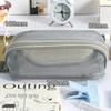 Cosmetics Storage Mesh Pencil Case Solid Color Stationery Storage Bag Creative Makeup Bag  Gifts