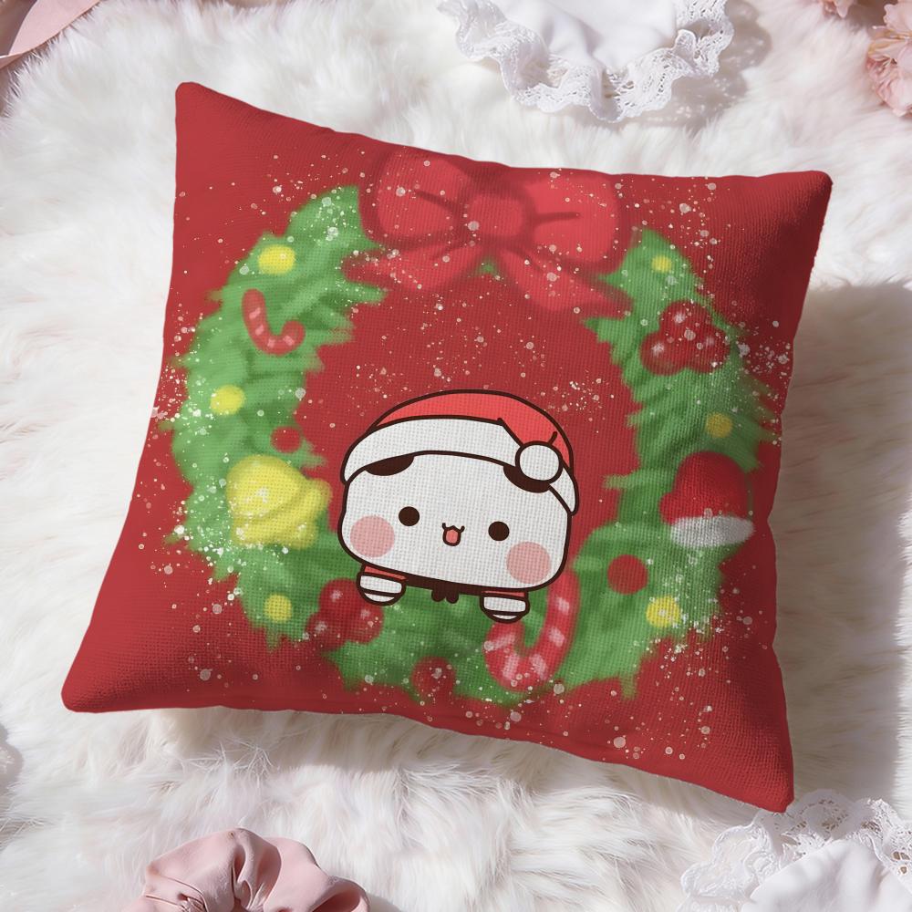 Cute BUBU DUDU Cushion Cover Premium Comfort Reversible Pillow Cove -Two in One Design for Any Room & Car Interior