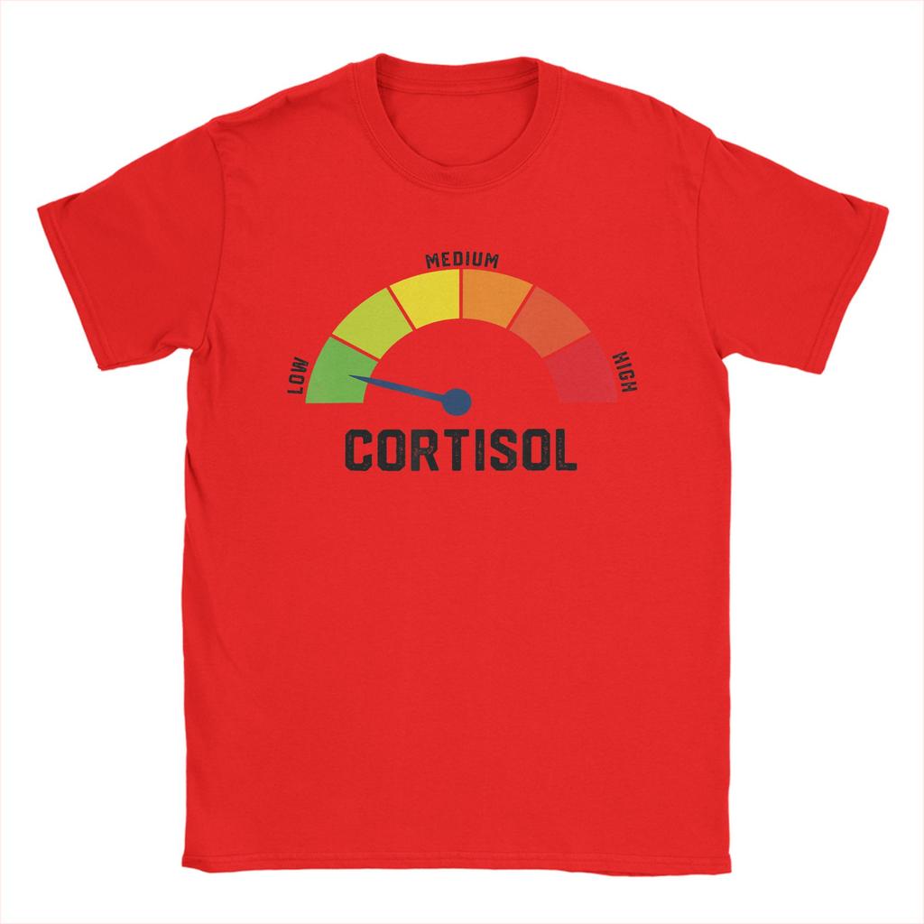 2026 Fun Graphic Printing Summe Low Cortisol Levels Meme T-Shirts Men Women Comfortable Clothing Short Sleeve Casual Aesthetic Tee Loose Tops