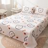 Three-Piece Winter Bed Set: 1.5m Washed Cotton Quilt, Pillowcase, Cover