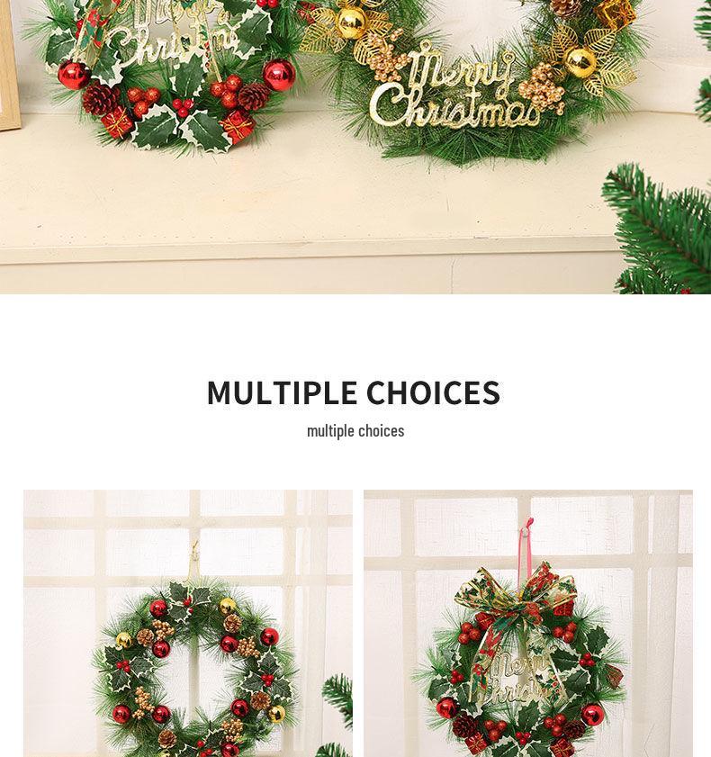 Julekrans og Hengende Ornamenter - Festlig Vegg- og Dørdekorasjon, Kreative Anheng og Gaver.