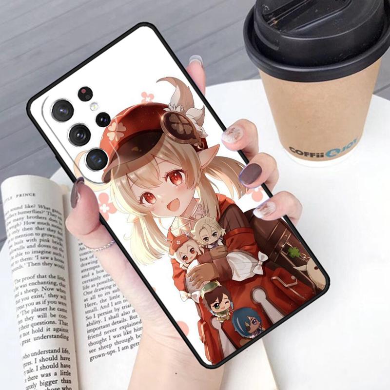 Genshin Impact Klee Phone Case Cover For Samsung Galaxy S24 S25 Ultra S21 S22 Ultra S10E Note 10 Plus Note 20 FE S23