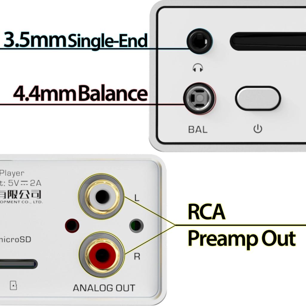 SHANLING EC Mini Fully Balanced Portable CD Player with Car DSD256 and Balanced 12cm Disc Large USB MicroSD Local SyncLink Summer Gold Award 4.4mm