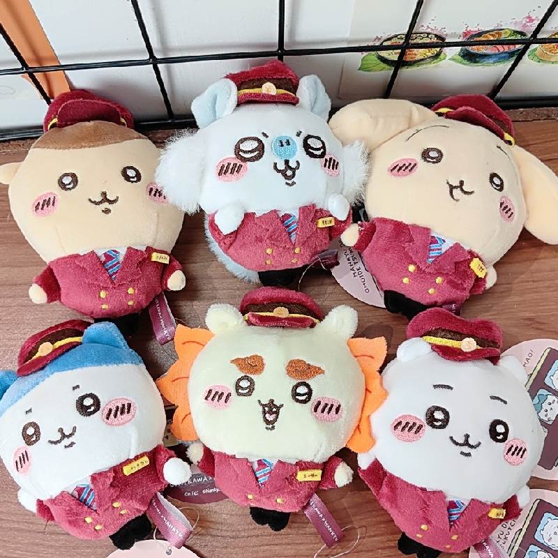 Plush Hachiware Chiikawa Doll Pendant Filling Doll Decoration Pendant Gift