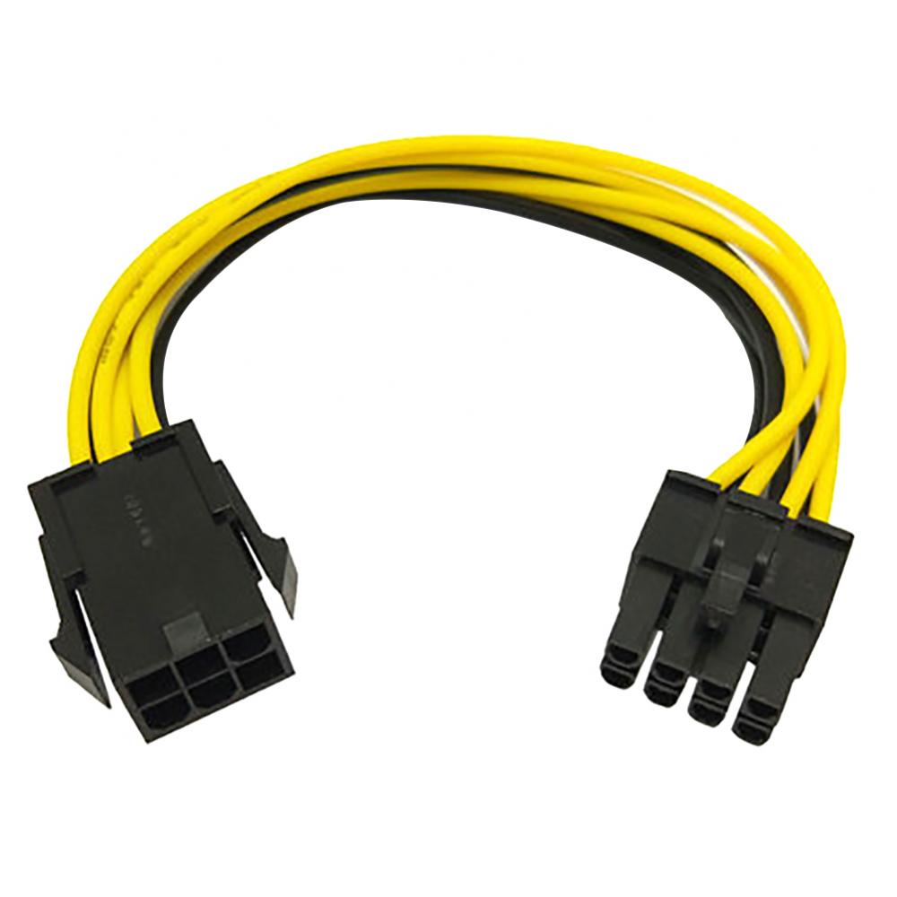 

6 Pin to 8 Pin PCI Converter Extension Cable for Video Card Graphics чорний