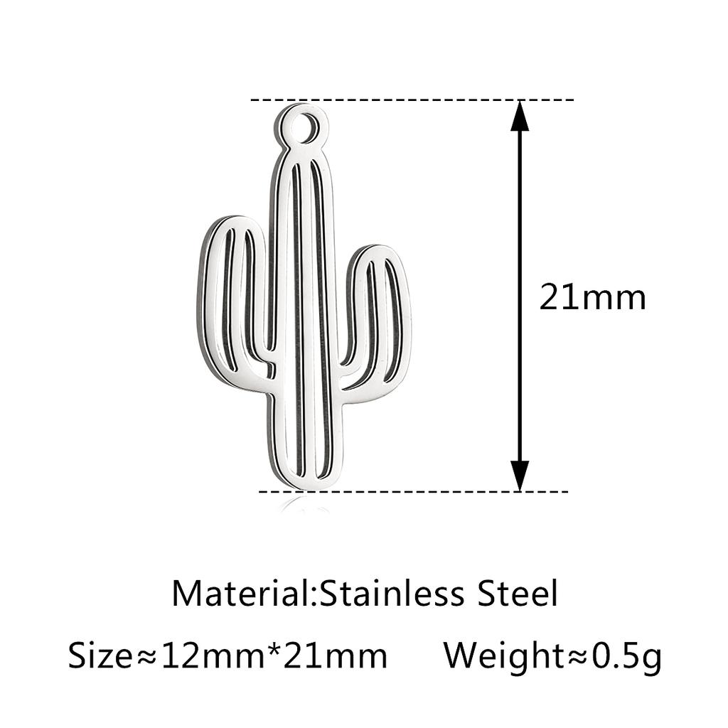 5Pcs Horse/Hat/Horseshoe/Cactus/Boot Charms Stainless Steel Western Cowboy Pendants DIY Bracelet Necklace Crafts Jewelry Making