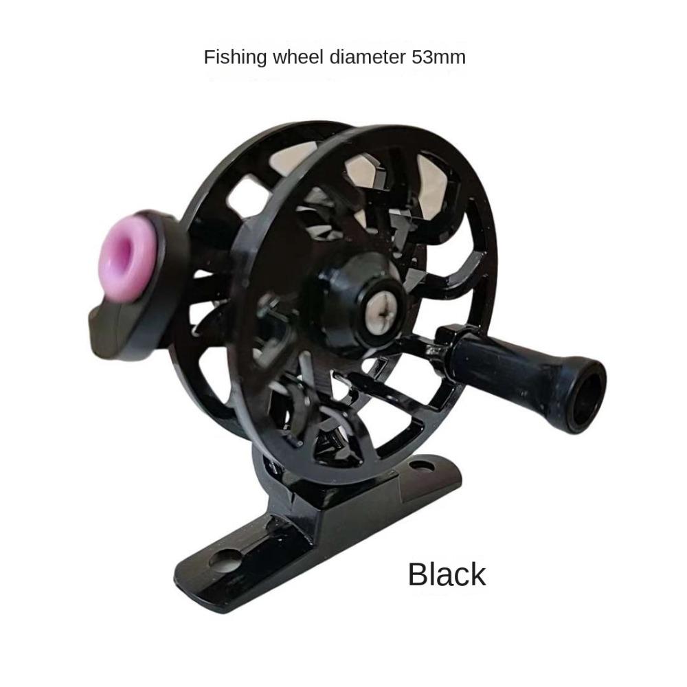 1:1 Gear Ratio Ice Fishing Wheel Metal Bait Casting Reels Plastic Spool Fishing Reel Smooth Handle Braking Aluminium Alloy