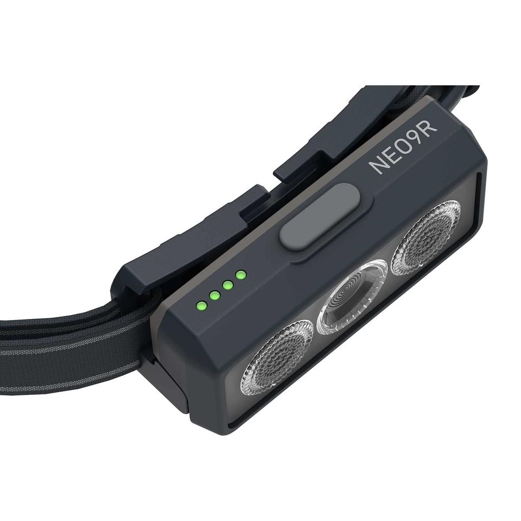 Ledlenser NEO9R Rechargeable LED for Outdoors and 502324 Japanese Small Headlamp, Black/Gray, Running, Black/Gray, [Official Product],