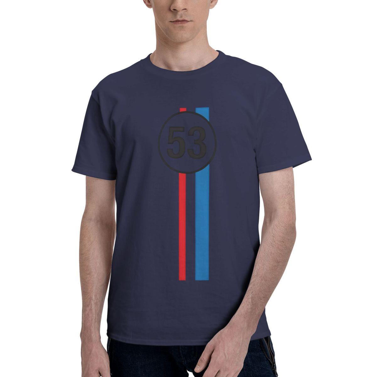 

HERBIE 53 100 Cotton Casual Breathable Confortable Kawaii Designer Clothes Men T Shirt Men 4XL