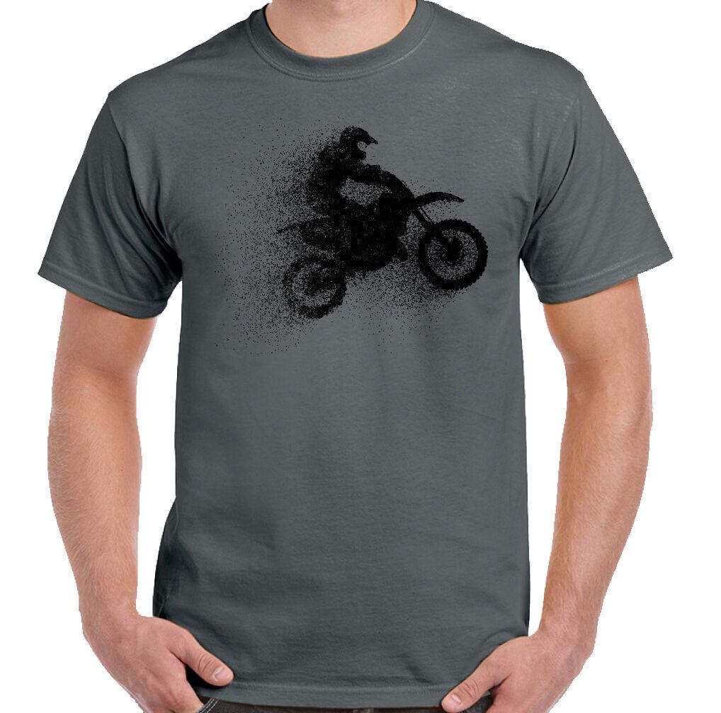Motocross T-Shirt Abstract Mens MotoX Off Road Biking Bike Motorbike Racing Dirt XXXL