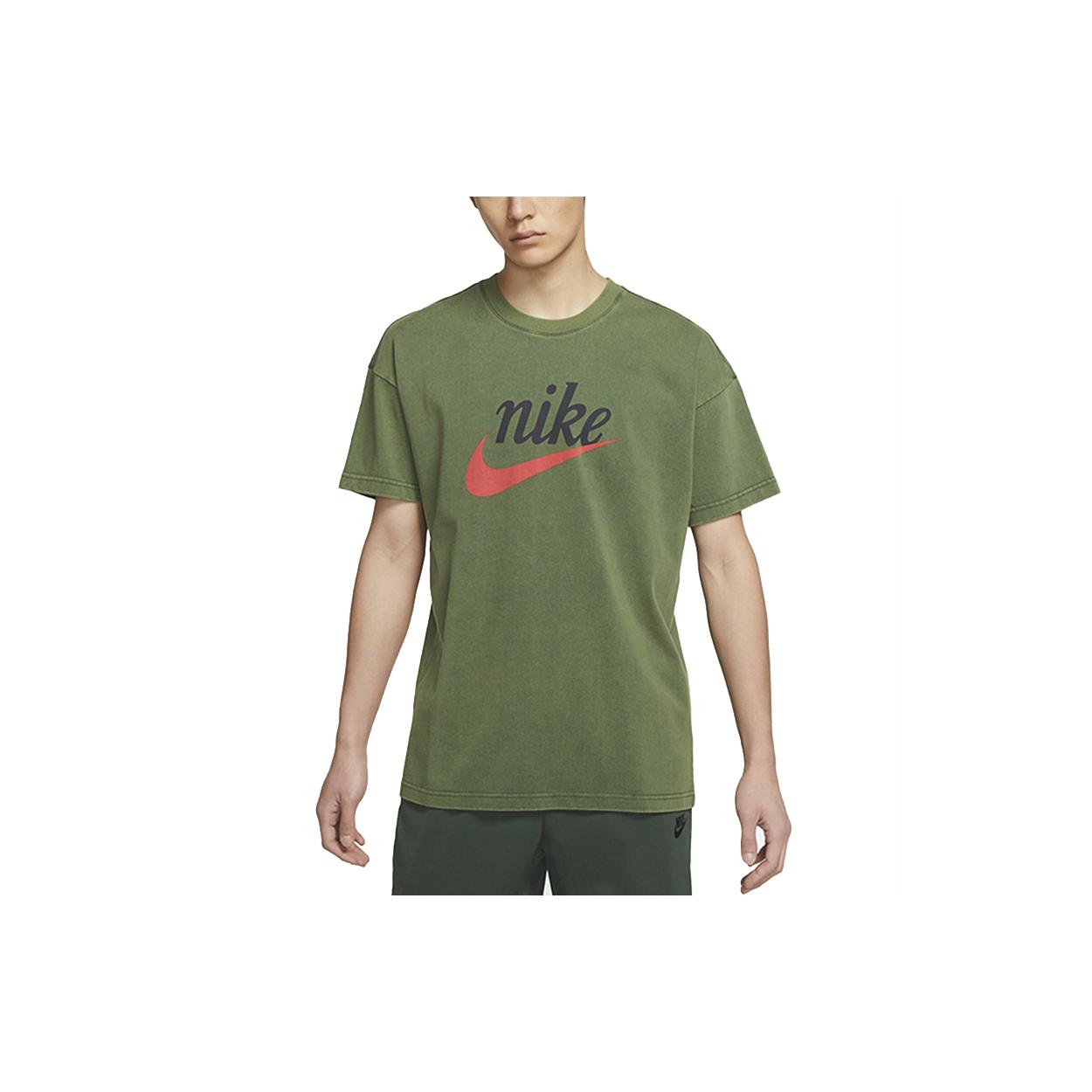 

New Nike Drop Shoulder Sleeve T Shirt Men s Green DA0034-337 S