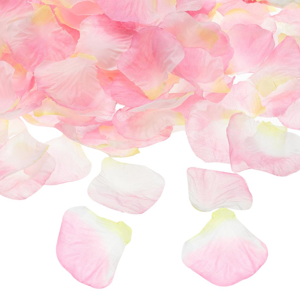 1000Pcs Artificial Rose Petals Fake Flowers Silk Petal Decoration Supplies for Romantic Night Wedding Party Event Decor