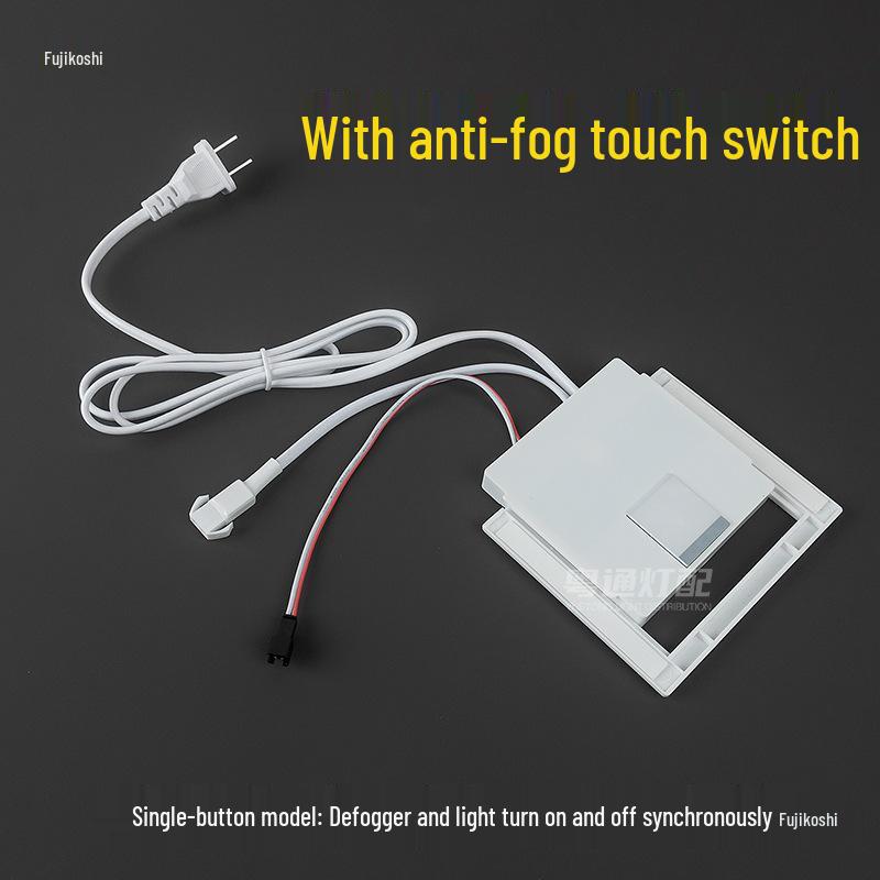 LED Mirror with Touch Sensor, Three-Color Dimmable Light Strip for Beauty Makeup and Bathroom Accessories.
