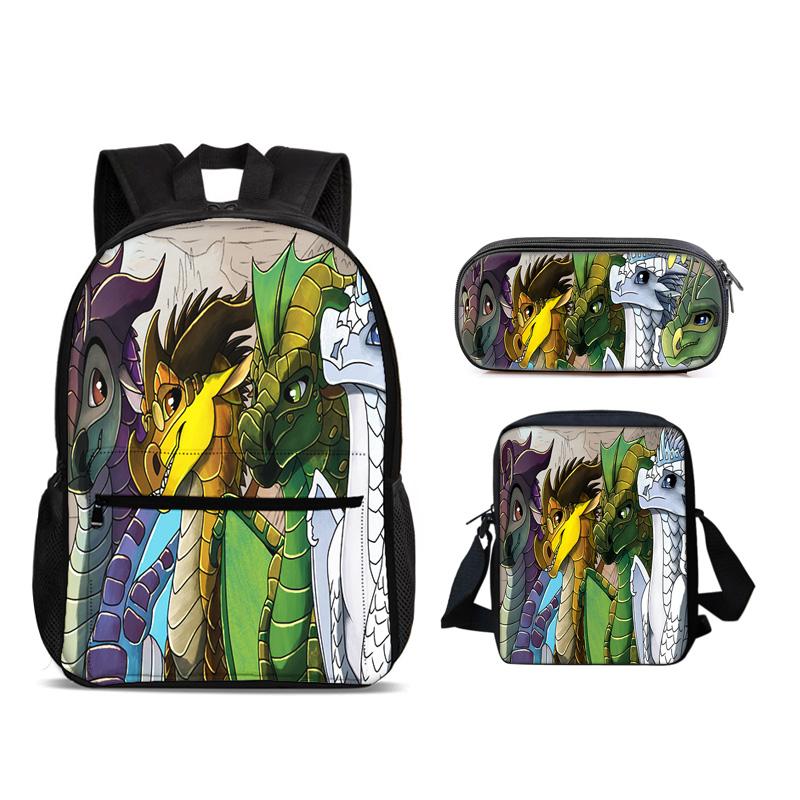 Helicopter Rucksack Pencil Pouch ice pack 3Pcs Set, trendy mechanical printing, new style, best gift for boys Plus girls in school