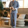 Spring Autumn Ethnic Costume Hanfu Tang Suit Three-piece Suit Men's Cotton and Linen Ancient Costume Suit Meditation Suit Chinese Style