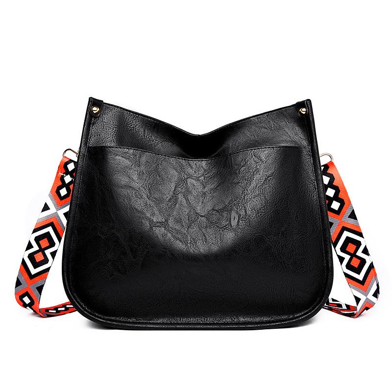 

Retro bag women s new work commuter underarm shoulder bag casual large capacity messenger tote bag чёрный