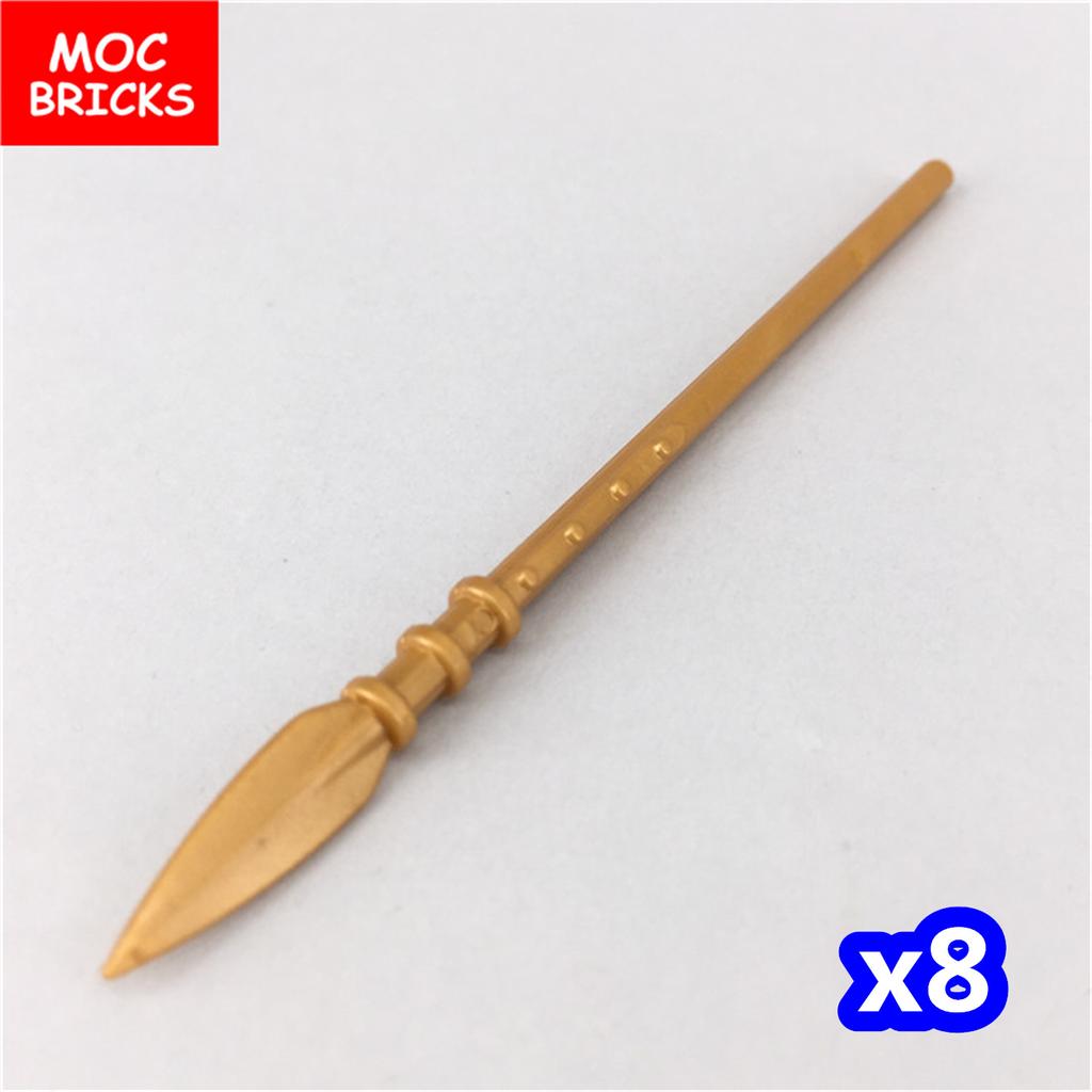 MOC Bausteine Mittelalter Ritter Rom Waffe Goldenes Schwert Schild Speer Hellebarde Helm Actionfigur Pädagogischer Baustein Geschenke